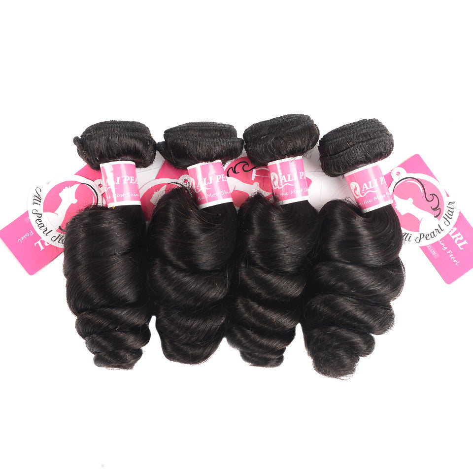 Loose Wave 4 Bundles Unprocessed Brazilian Hair