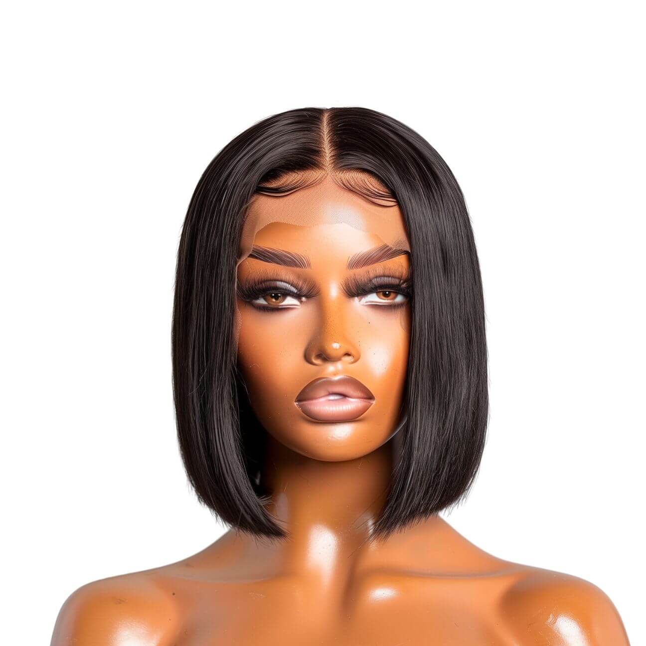 4x4 HD Lace Closure Bob Wig - Blonde-Natural Black-Highlight #4/27