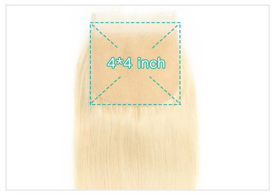 #613 (Blonde) Lace Closure - 4x4 HD