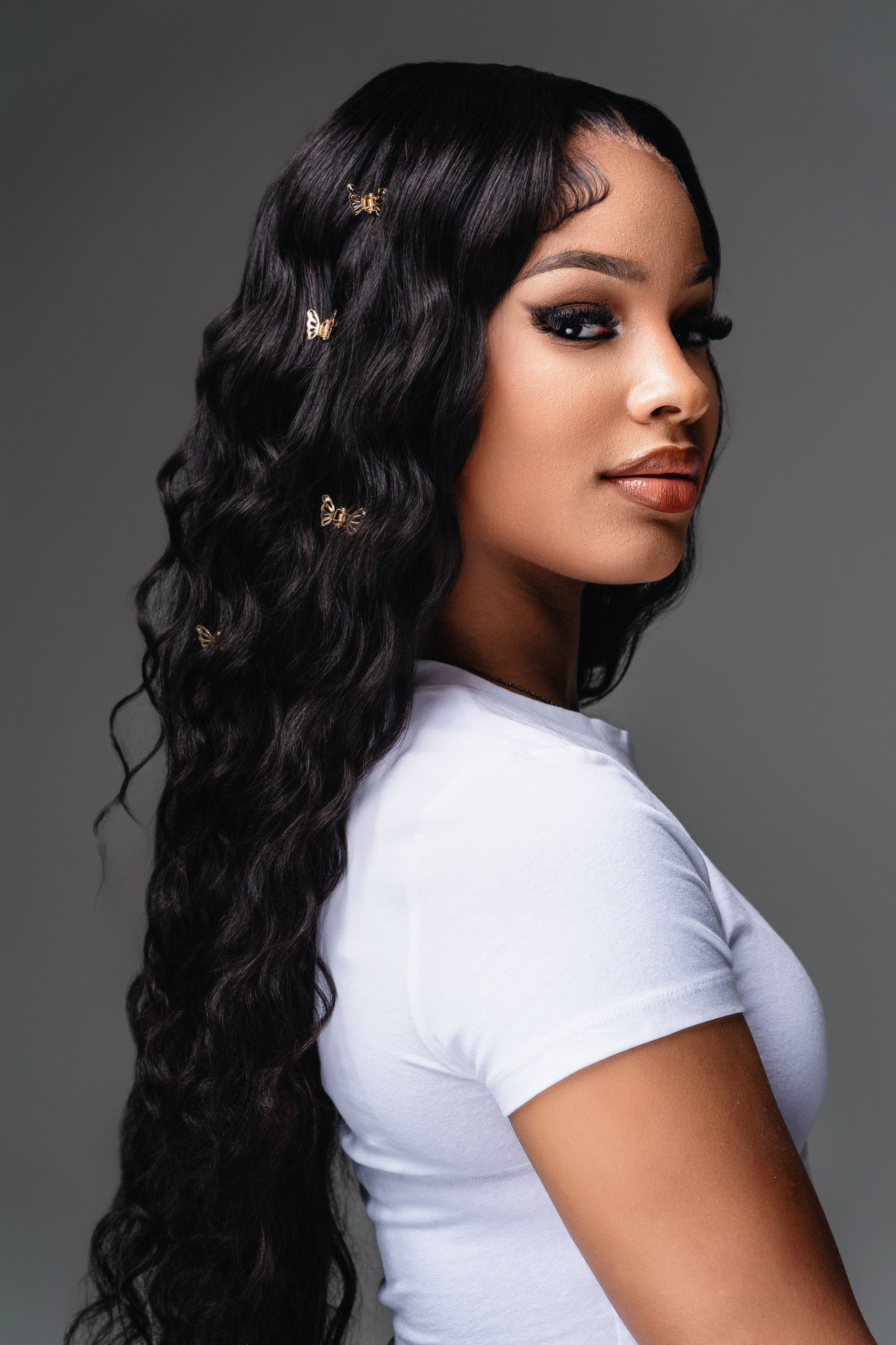 13x6 HD Lace Frontal Wig Natural Black 200% Density Full Frontal Wig