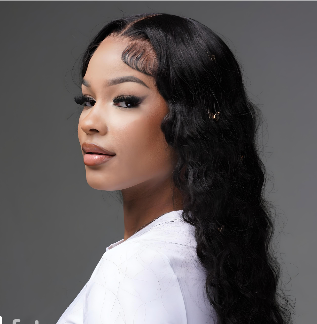 13x6 HD Lace Frontal Wig Natural Black 200% Density Full Frontal Wig