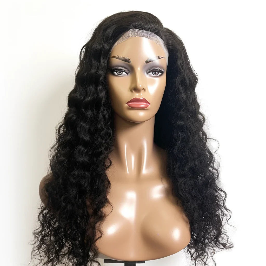 5x5 HD Lace Closure Wig #1b 200% Glueless Wig