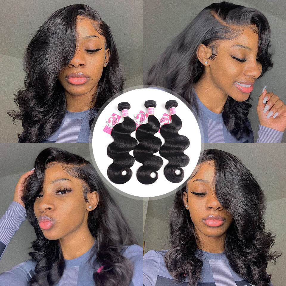 Brazilian Body Wave Virgin Hair 3 Bundles/Lot