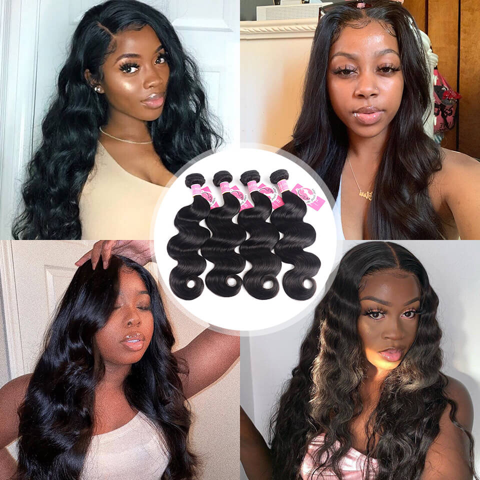 4 Bundles Brazilian Body Wave Virgin Hair