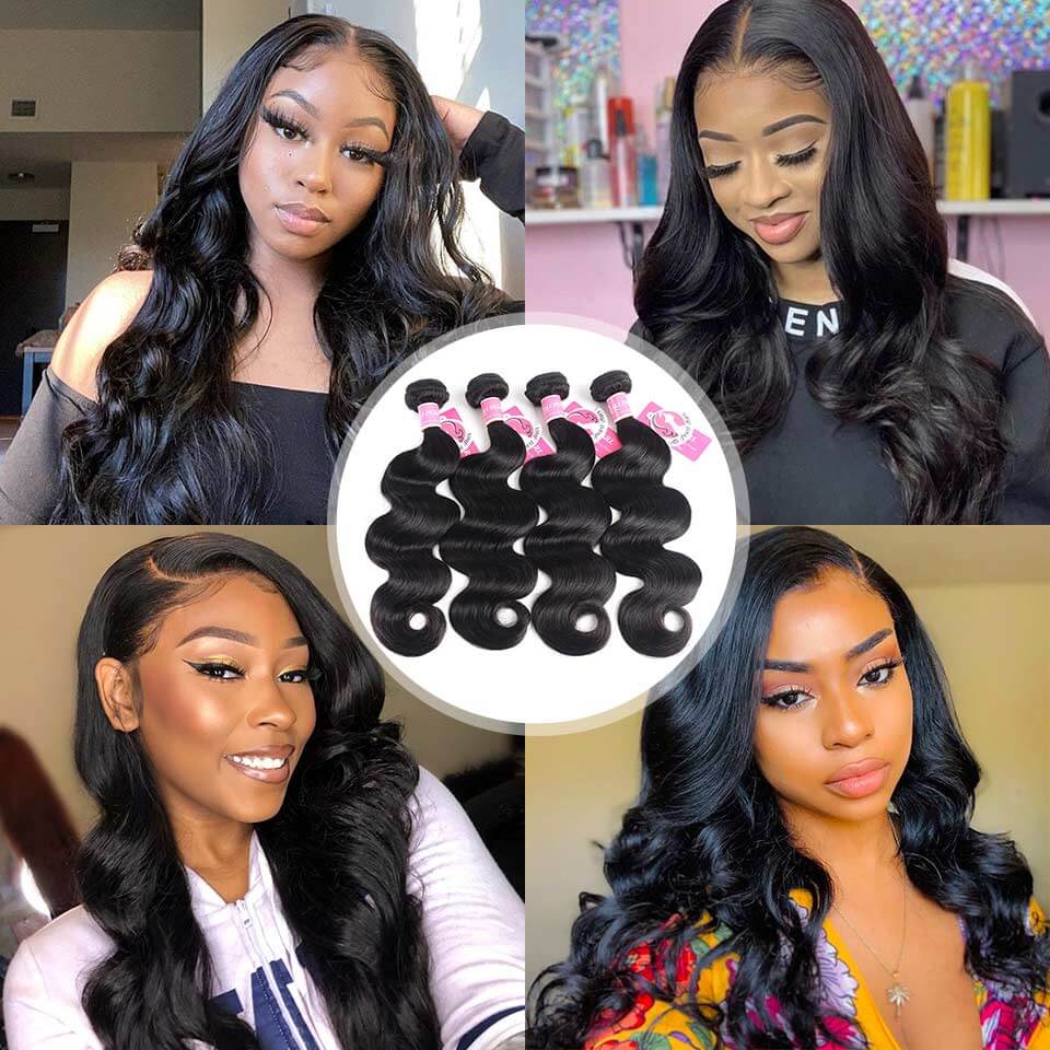 4 Bundles Brazilian Body Wave Virgin Hair