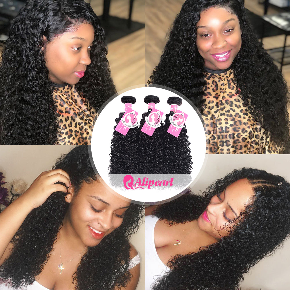 Unprocessed Brazilian Virgin Hair Kinky Curly 3 Bundles