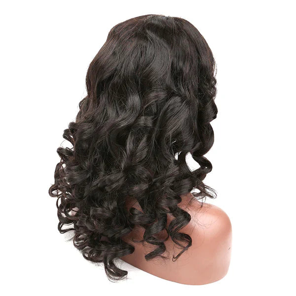 13x6 HD Lace Frontal Wig Natural Black 200% Density Full Frontal Wig