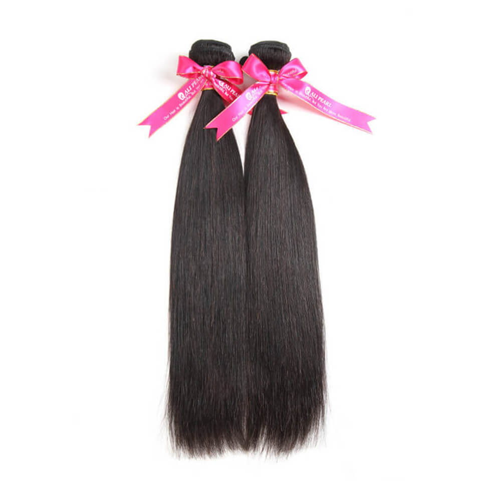 2Pcs Brazilian Straight Virgin Hair Bundles